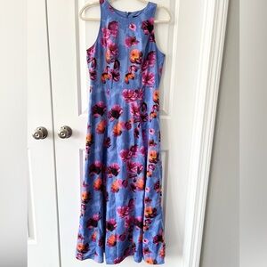 Banana Republic Spring Floral Seamed Maxi Dress Size 4